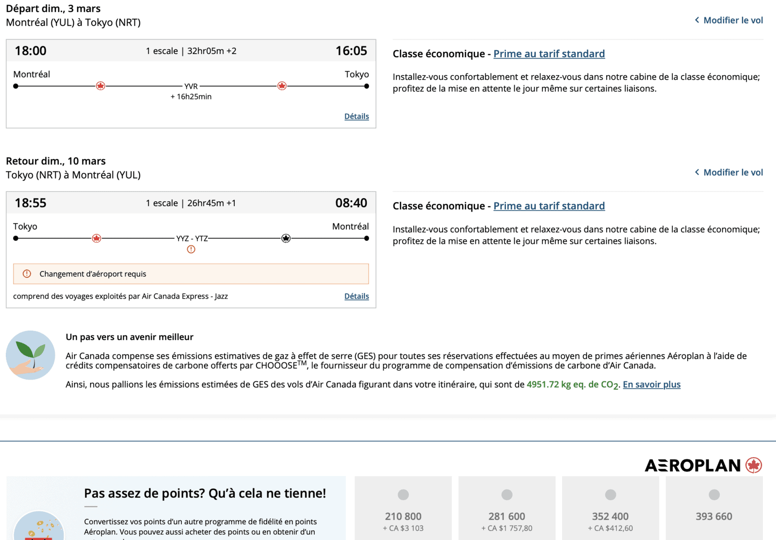Où partir pendant la Semaine de relâche avec les points de récompenses&nbsp;? - FR YUL NRT