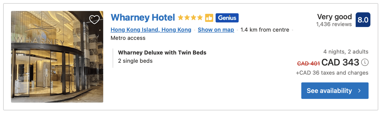 Hong Kong&nbsp;: Comment voyager à Hong Kong en utilisant des points - Hong Kong affordable independent hotel