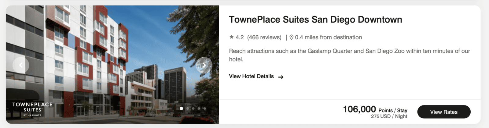 Where to go during Spring Break using Reward Points? - Towneplace san Diego