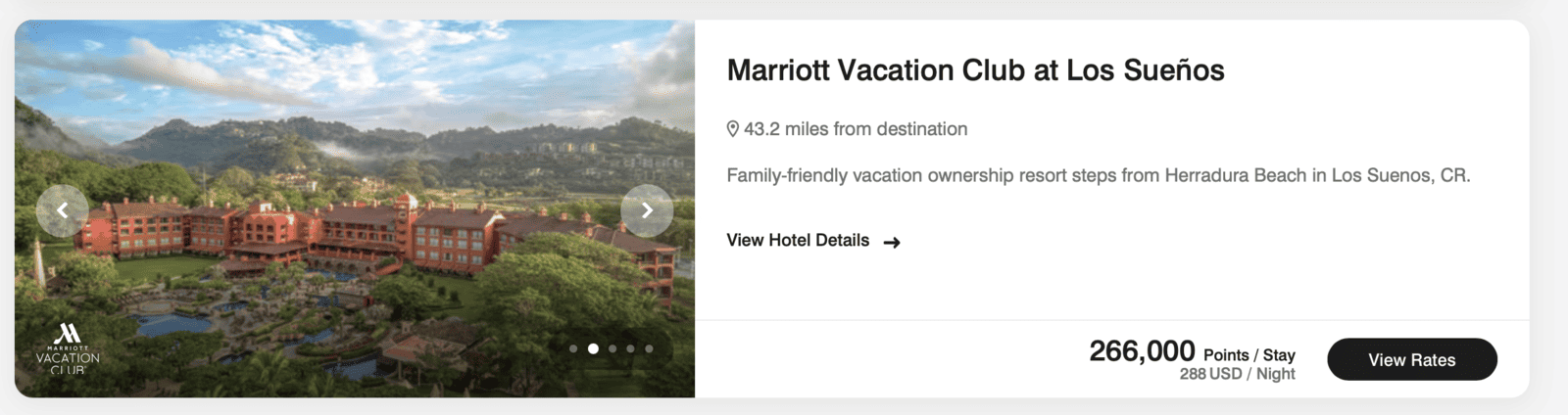 Where to go during Spring Break using Reward Points? - marriott vacation club costa rica