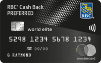 Remise en argent Preference World Elite Mastercard RBC