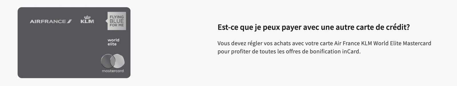 Flying Blue&nbsp;: Comment gagner des Miles Flying Blue pour tous les achats (+ Offres inCard et eShop) - Carte air france klm flying blue incard carte fr