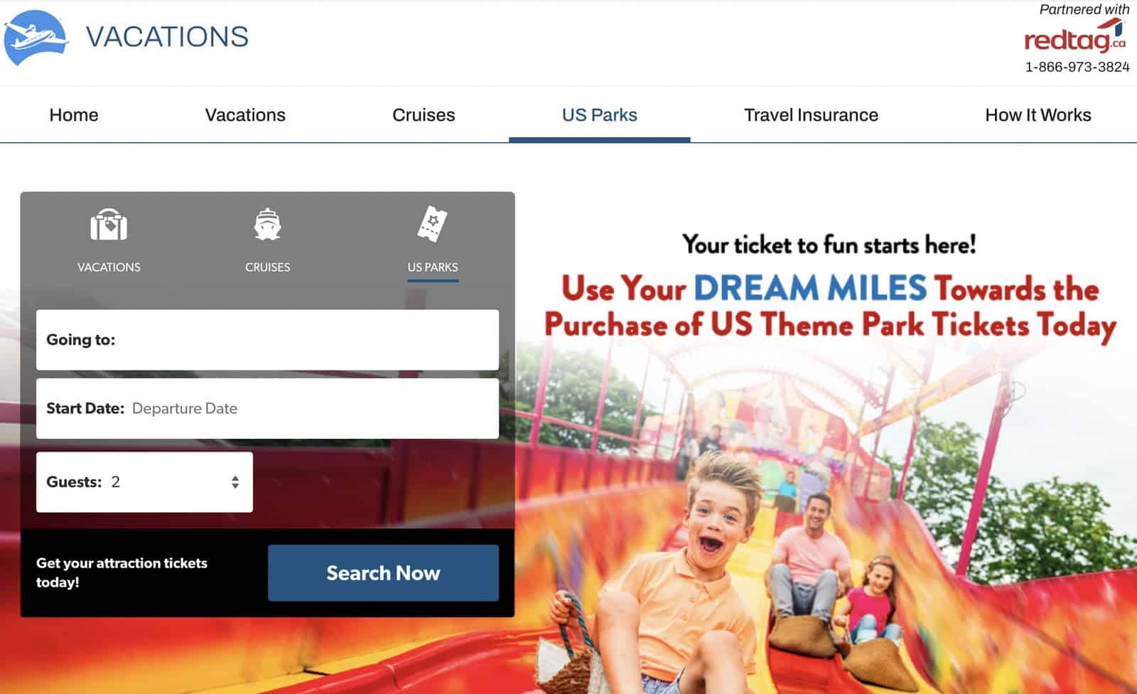 AIR MILES&nbsp;: Comment acheter des billets pour les parcs Disney World et Universal Studios - red-tag-disney-home-page-en