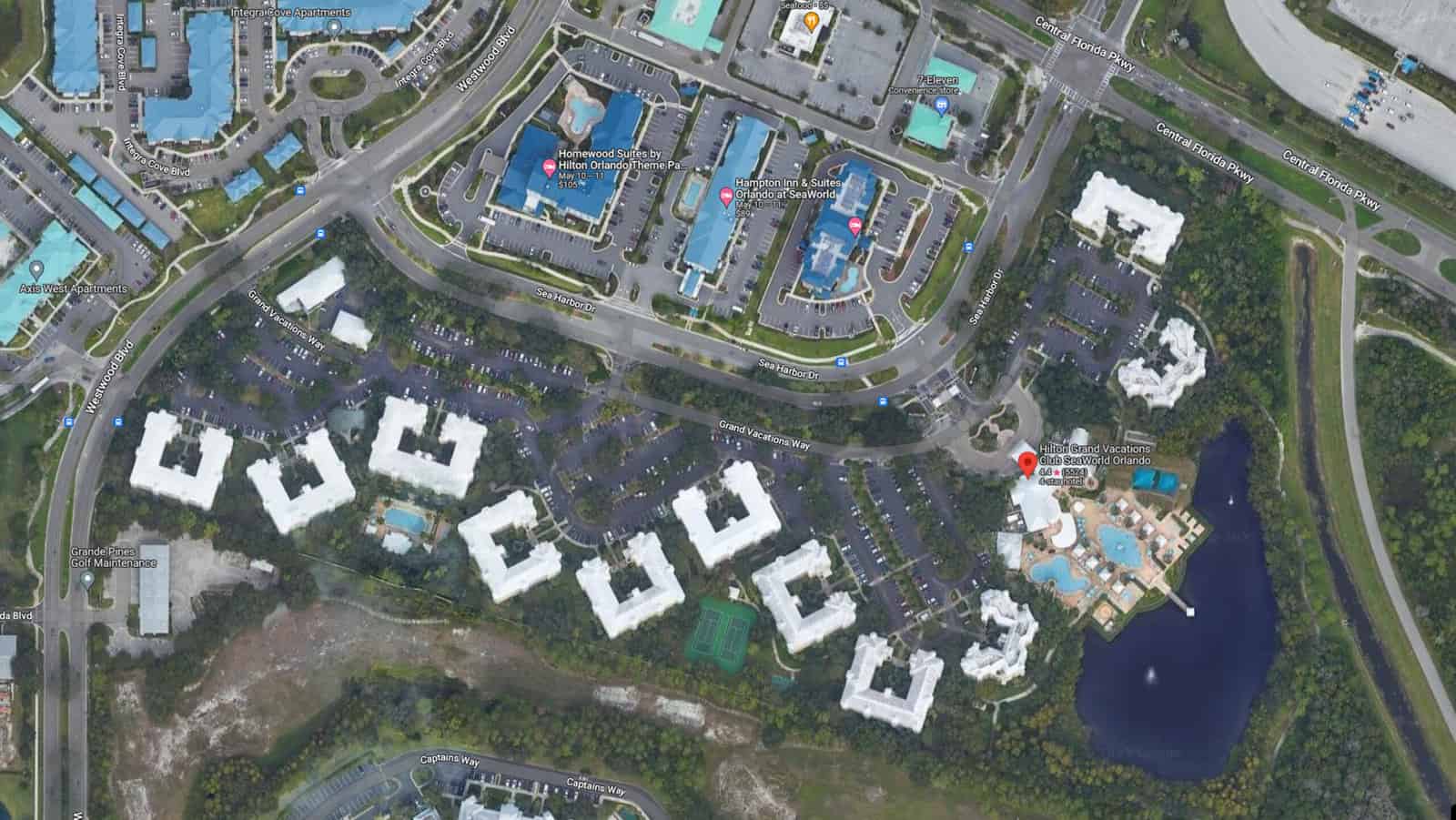 Hilton Grand Vacations Club SeaWorld Orlando - Location