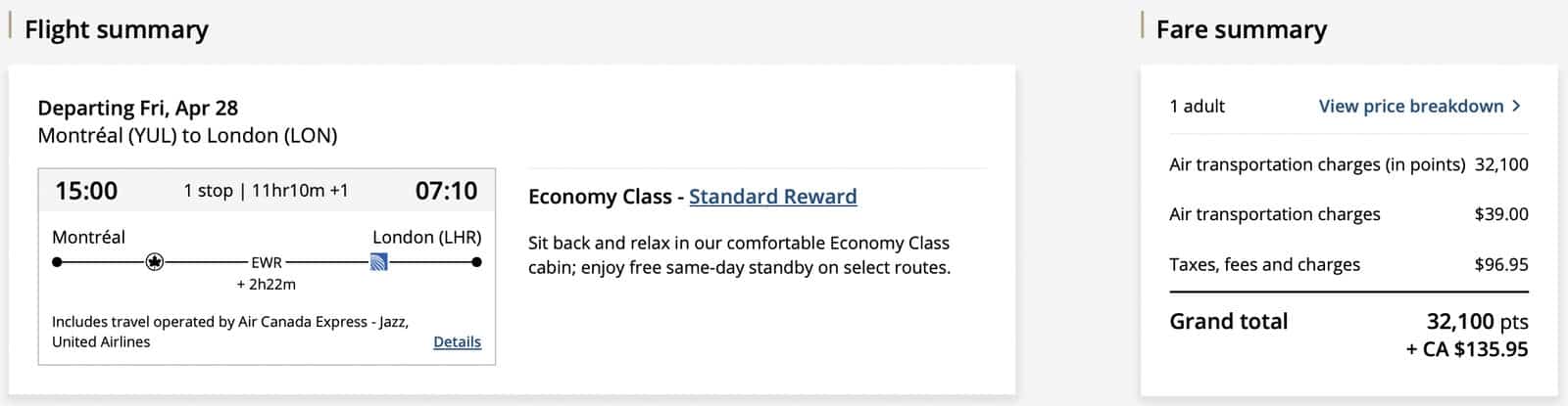 The Best Ways to Travel to London Using Points & Miles - London aeroplan ac dynamic