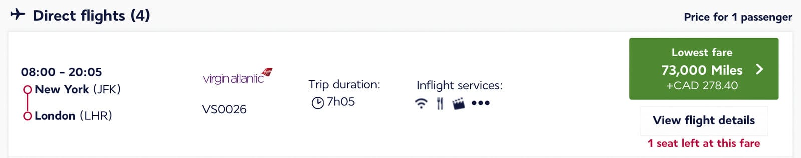 The Best Ways to Travel to London Using Points & Miles - London virgin atlantic business class 1