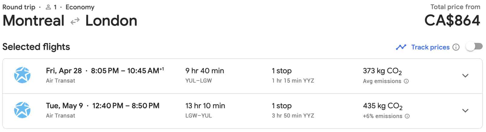The Best Ways to Travel to London Using Points & Miles - London cheap cash fare