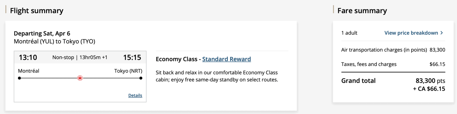 How To Find Cheap Last-Minute Flights With Points - One year out with aeroplan tokyo