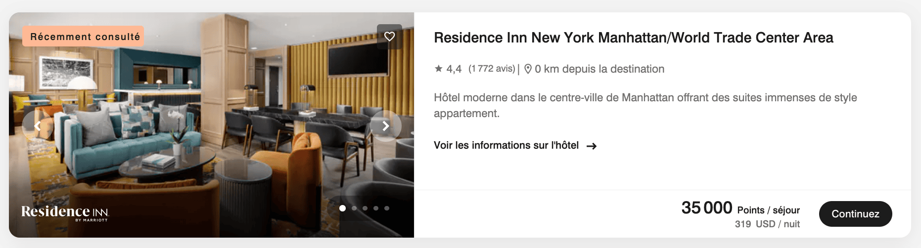 Guide&nbsp;: comment utiliser le certificat d’une nuit gratuite Marriott Bonvoy - marriott bonvoy certificat2 fr