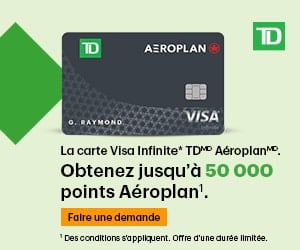 Carte Visa Infinite TD Aéroplan