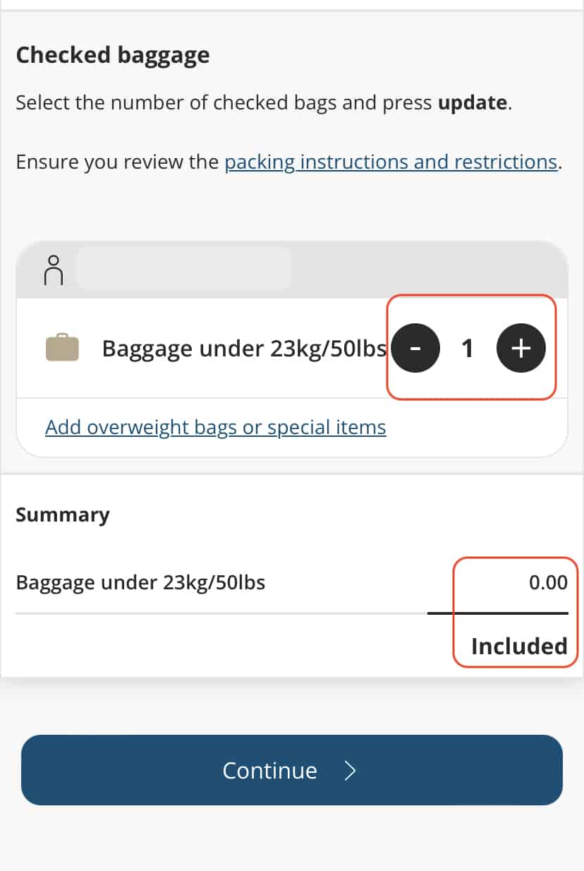 Aeroplan How to get a Free Checked Bag with Air Canada using an