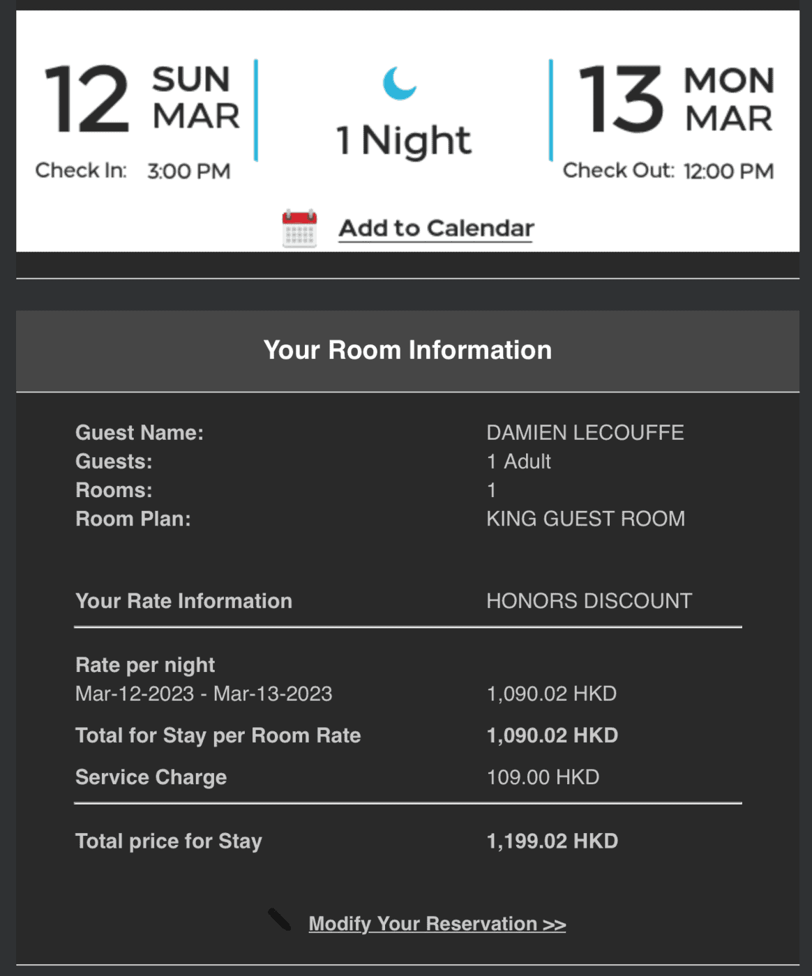 Témoignage : Mon voyage presque gratuit en Asie - Prix réel Hilton Garden Inn hong Kong Mongkok