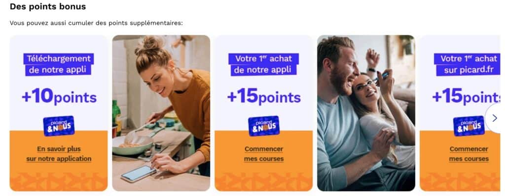 Points bonus picard&nous