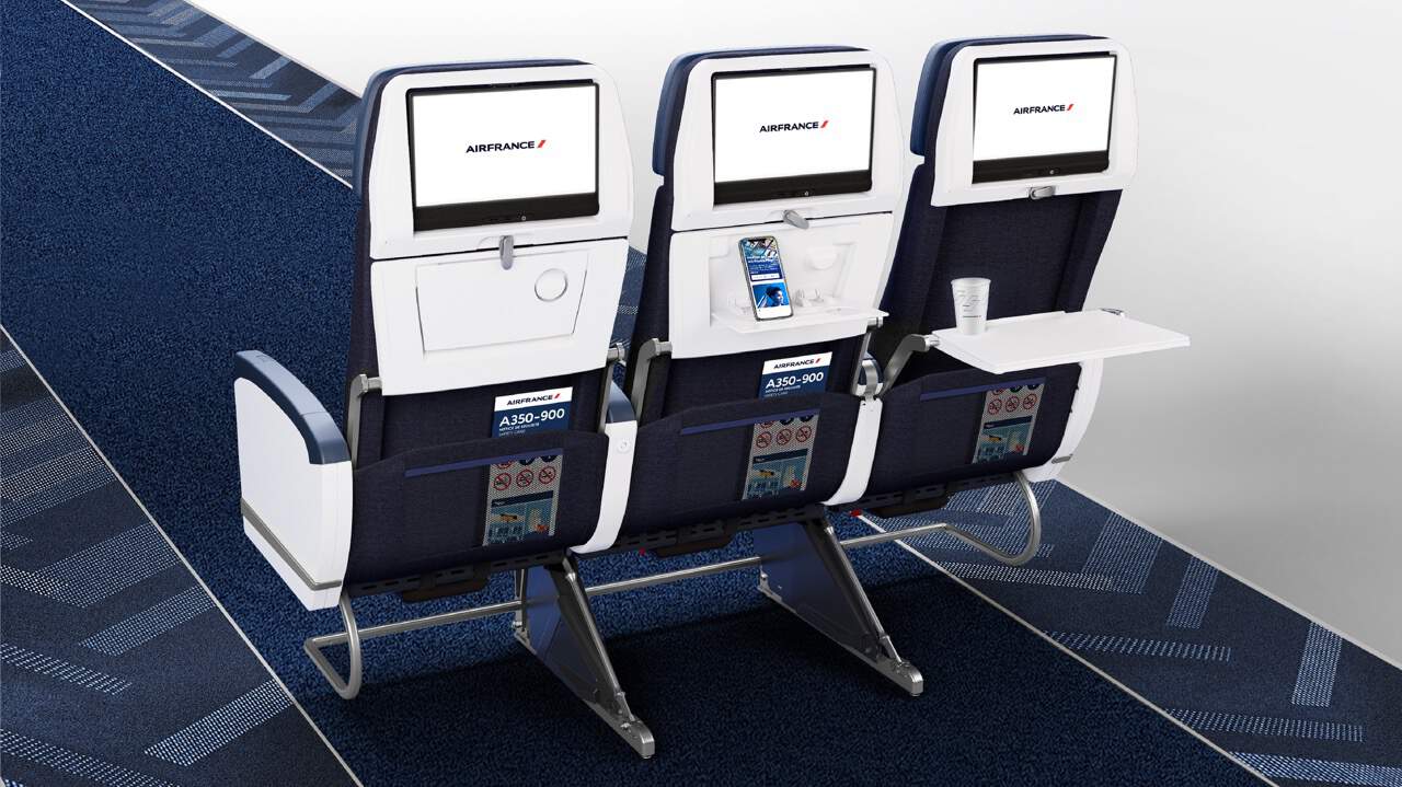 Air France&nbsp;: Nouvelle Classe Business pour l’A350 (et Nouvelle Configuration) - AF Sieges Premium Eco A250