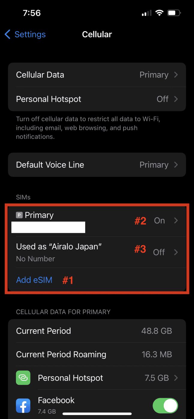 Carte eSIM Airalo&nbsp;: Internet en voyage sans itinérance (code de 4,50 CAD) - eSIM Airalo installation tutorial 2