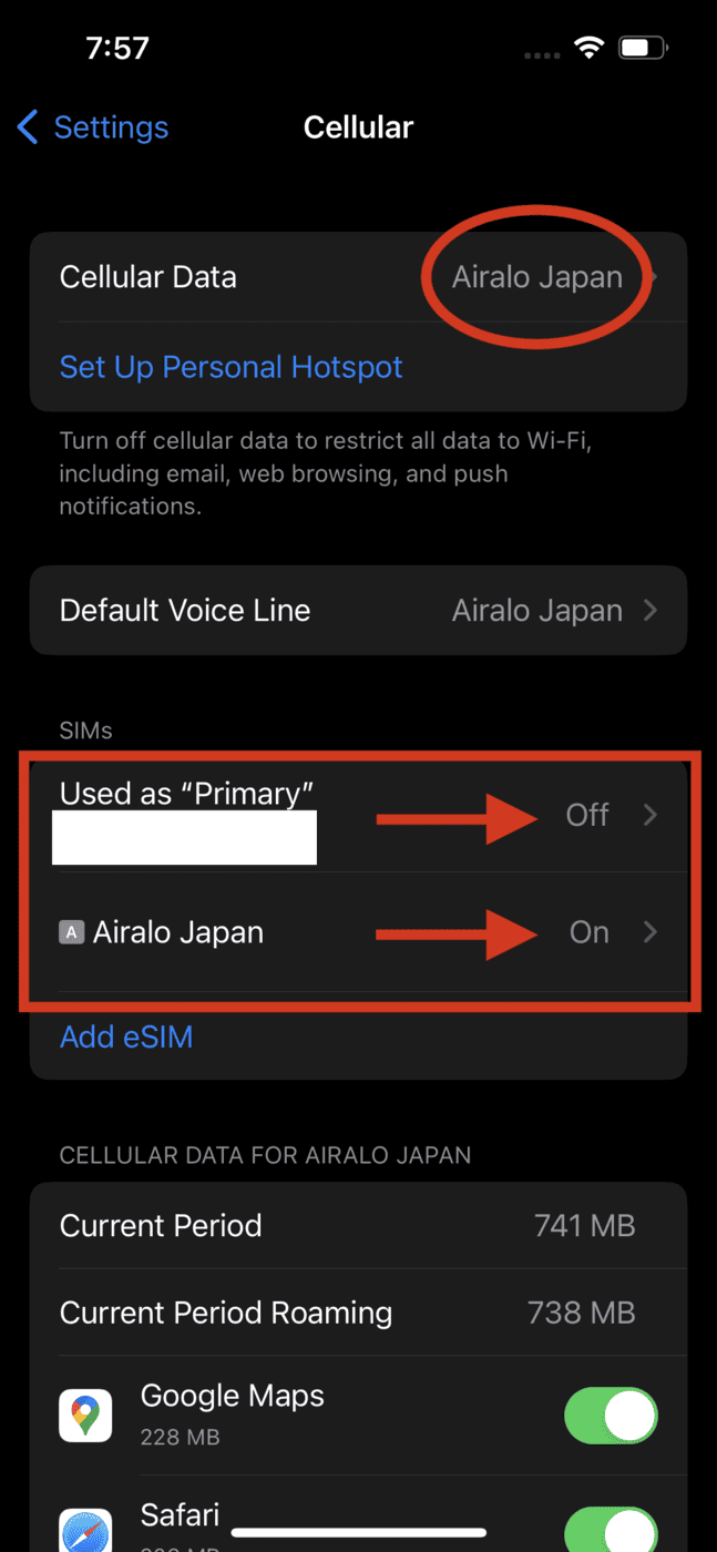Carte eSIM Airalo&nbsp;: Internet en voyage sans itinérance (code de 4,50 CAD) - eSIM Airalo installation tutorial 3