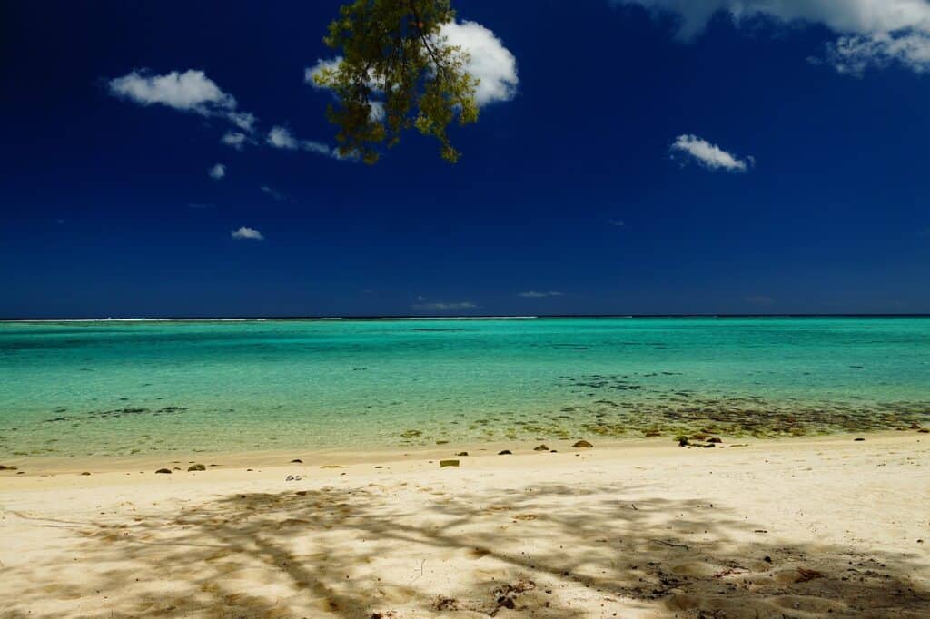 eaux bleues à l île Maurice Pixabay