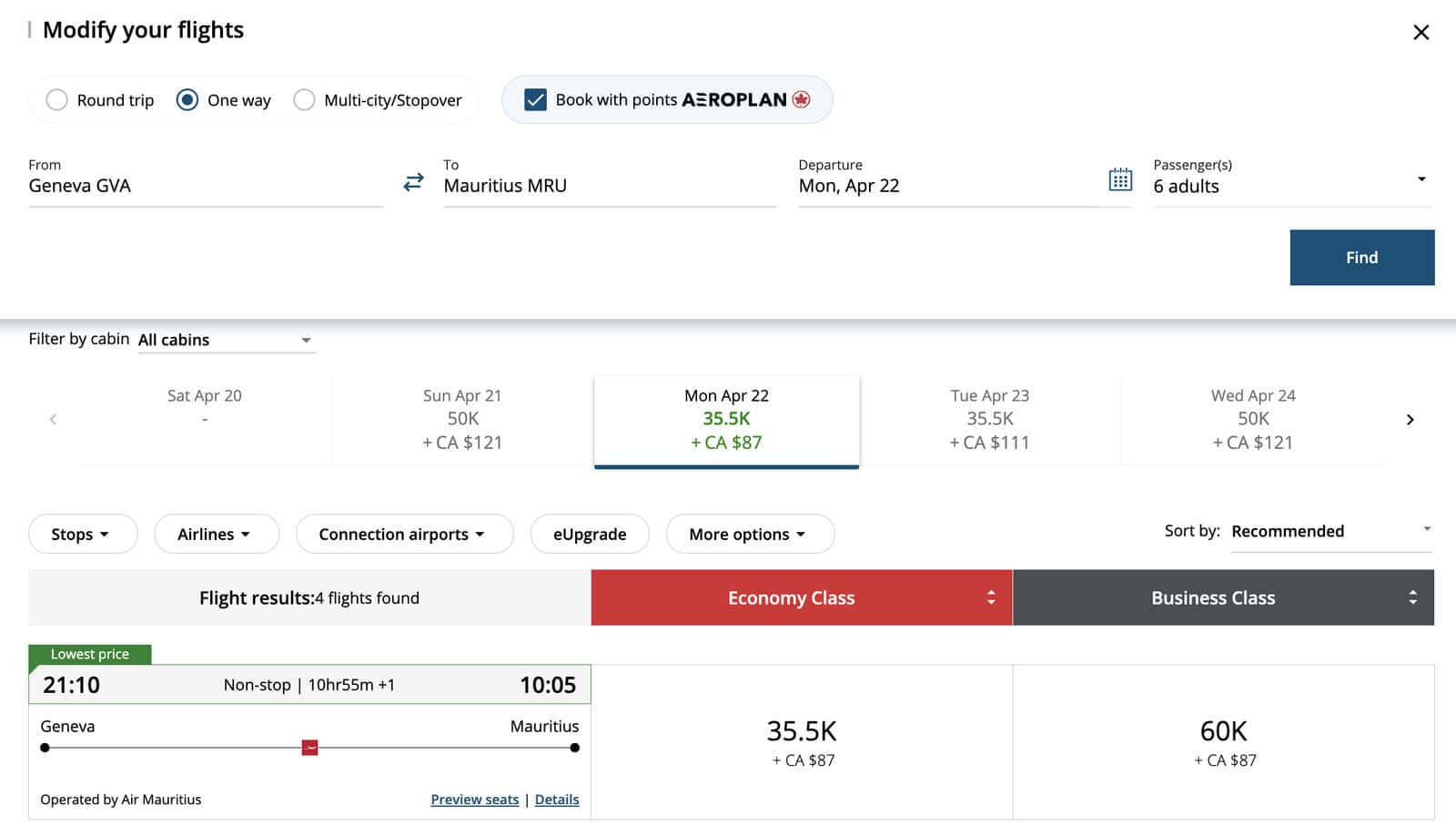 Review: Air Mauritius A330neo Business Class | Geneva - Mauritius - gva mru aeroplan business