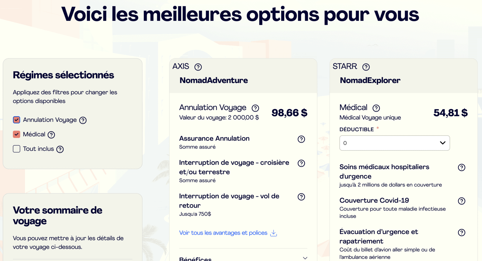 Assurances&nbsp;: Comment choisir et économiser sur l’assurance-voyage&nbsp;? - meilleures options sonomad
