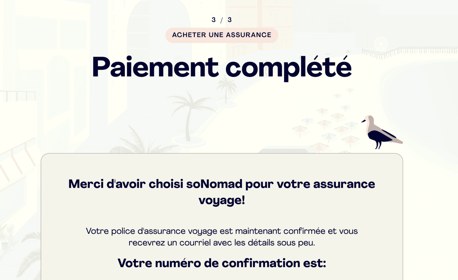 soNomad&nbsp;: Une assurance voyage abordable et pratique - paiement complété soNomad
