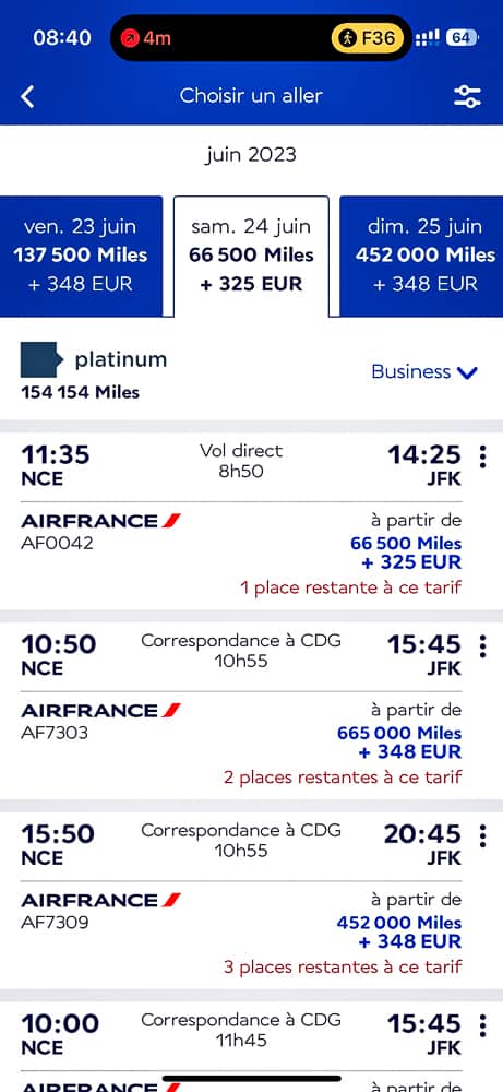 Air France 777 Nouvelle Business 38