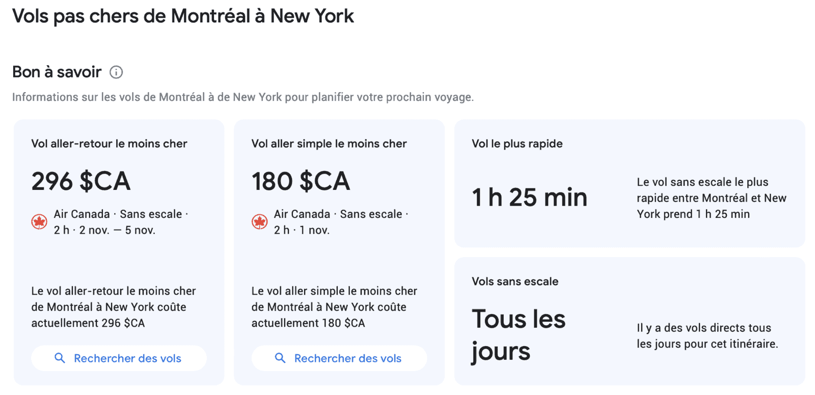 Google Flights&nbsp;: Comment trouver les meilleurs vols et tarifs - Google Flights Estimations de Prix