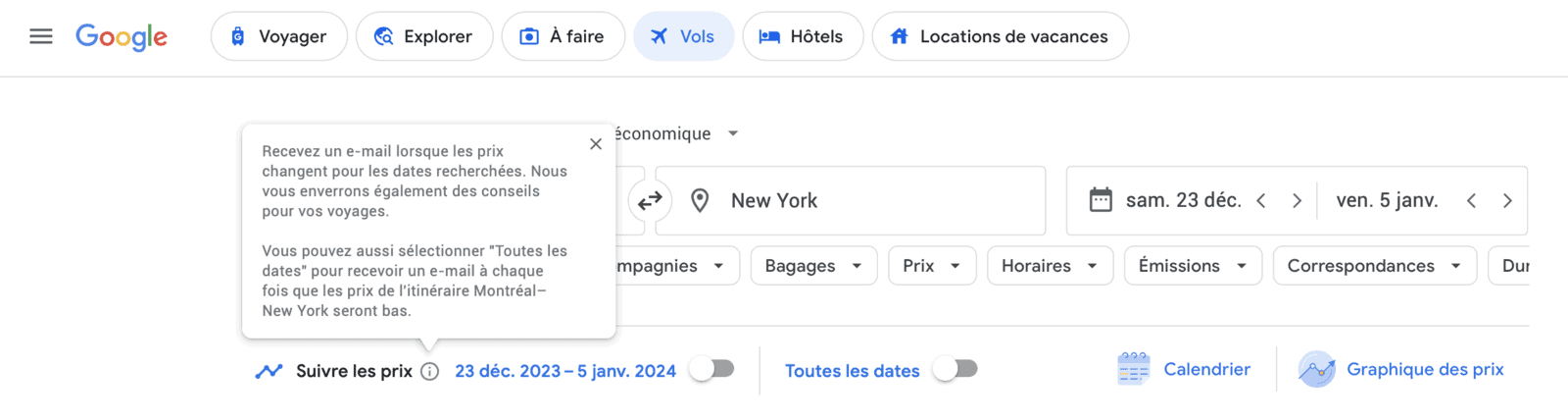 Google Flights&nbsp;: Comment trouver les meilleurs vols et tarifs - Google Flights Suivi des prix Fr