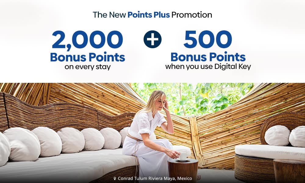 Hilton Honors Points Plus promotion