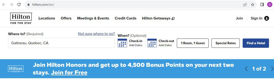 Avis: Hilton Lac-Leamy, Gatineau | Hilton Honors - Hilton Lac Leamy hilton 1