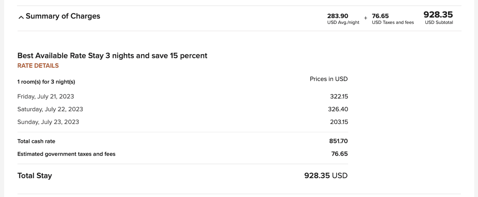 Credit Card Fees: Justifying the Best Keepers for Travel - Marriott 3 nights 2