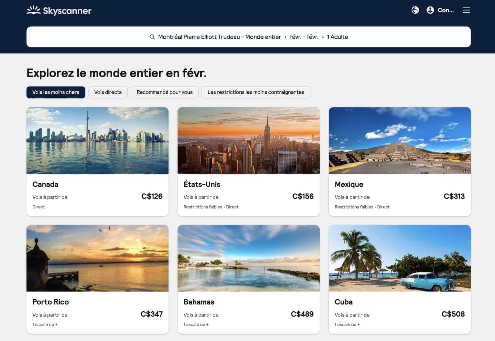 Skyscanner&nbsp;: Trouver les meilleurs prix pour les vols et hôtels - skyscanner15