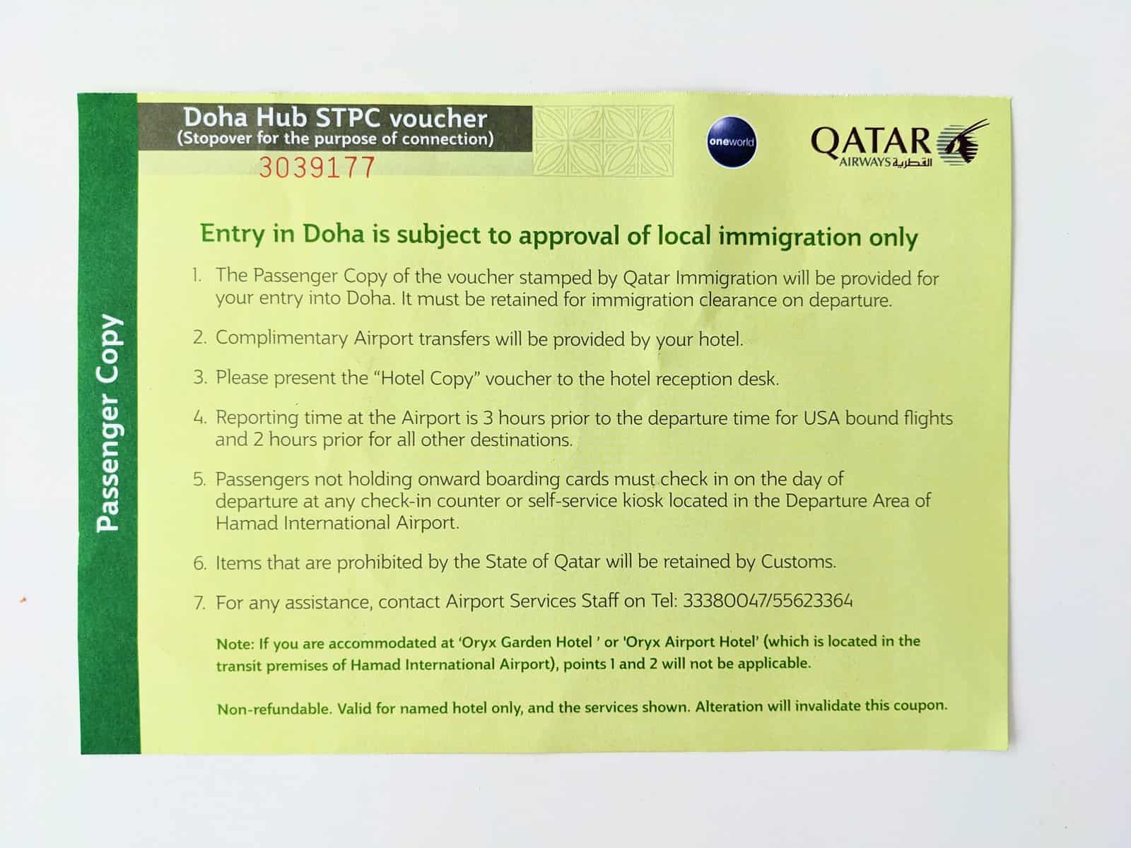 Qatar Airways&nbsp;: Comment fonctionne le programme de transit gratuit (STPC) à Doha?? - stpc qatar1