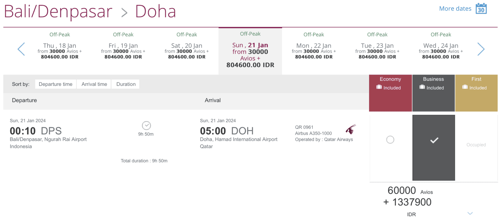 Avis sur Seats.aero&nbsp;: L'outil de recherche de primes de vol - Seats aero confirmation Qsuite avios
