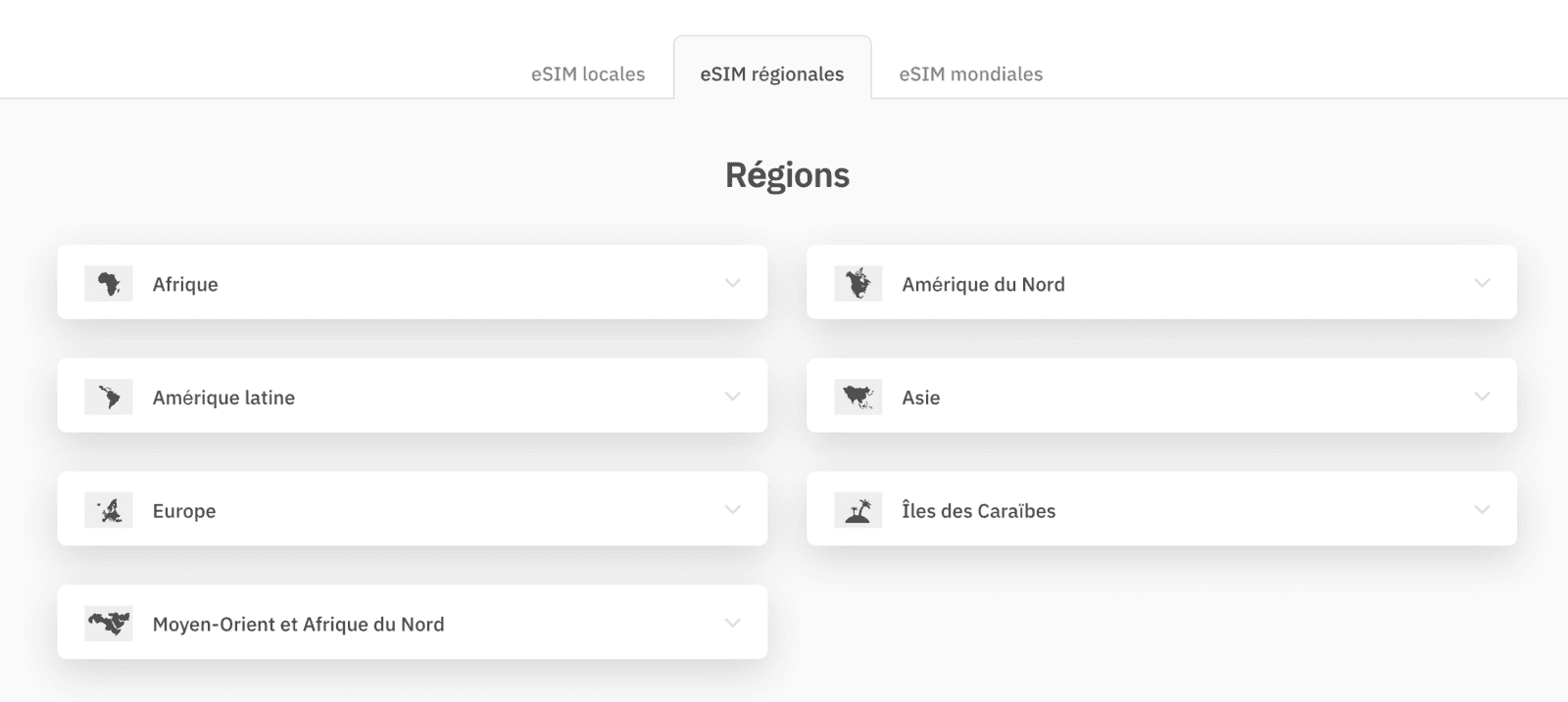 Carte eSIM Airalo&nbsp;: Internet en voyage sans itinérance (code de 4,50 CAD) - airalo regionale fr