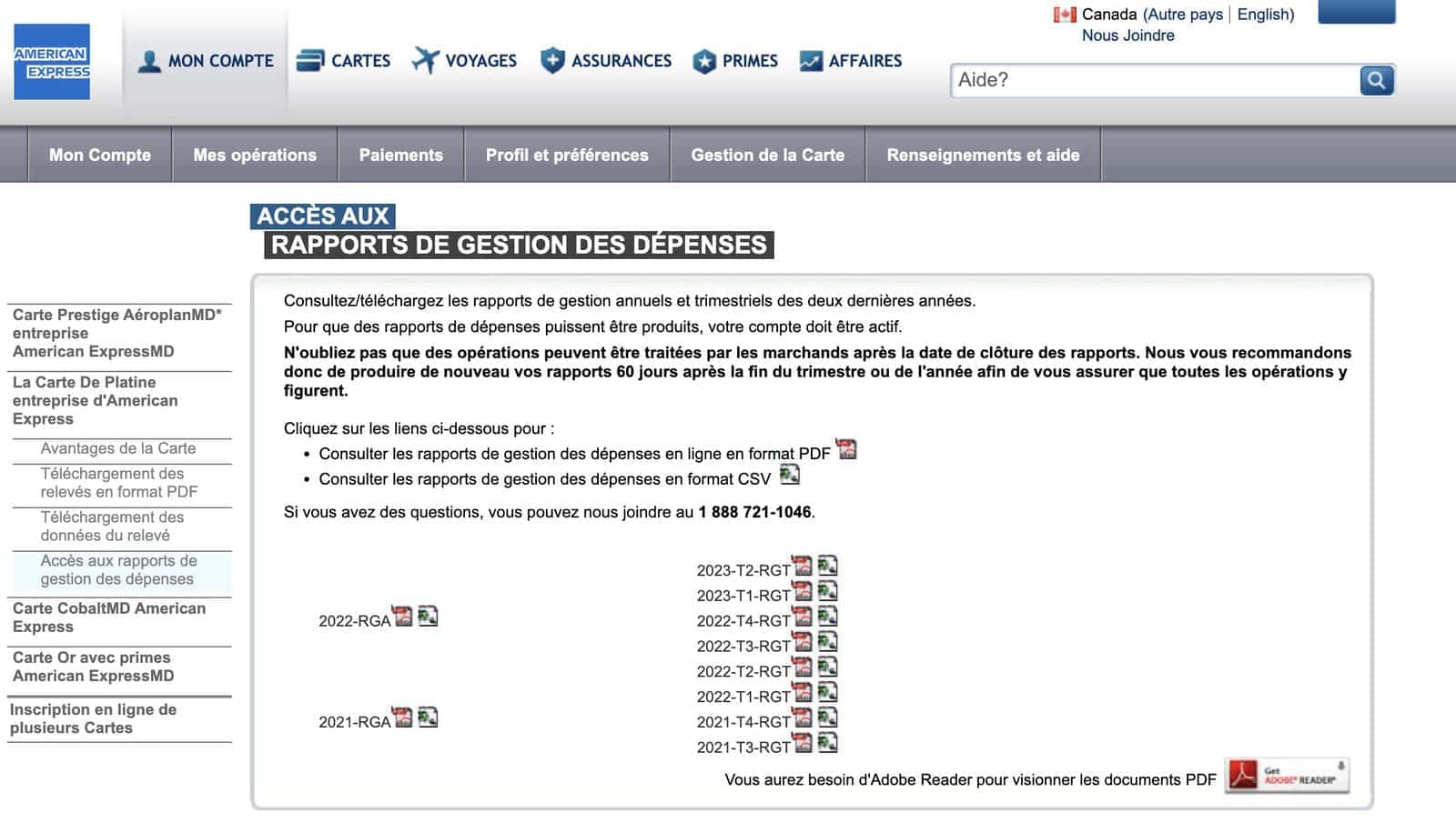 American Express : Avantages des cartes pour entreprise Amex - rapport de gestion des depenses amex fr