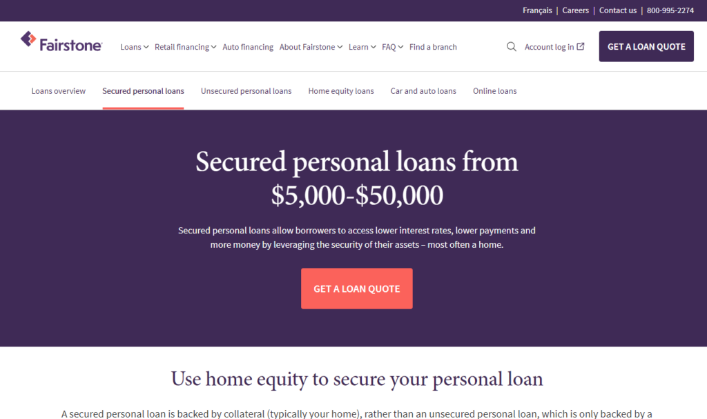 Fairstone - Secured personal loans from $5,000-$50,000