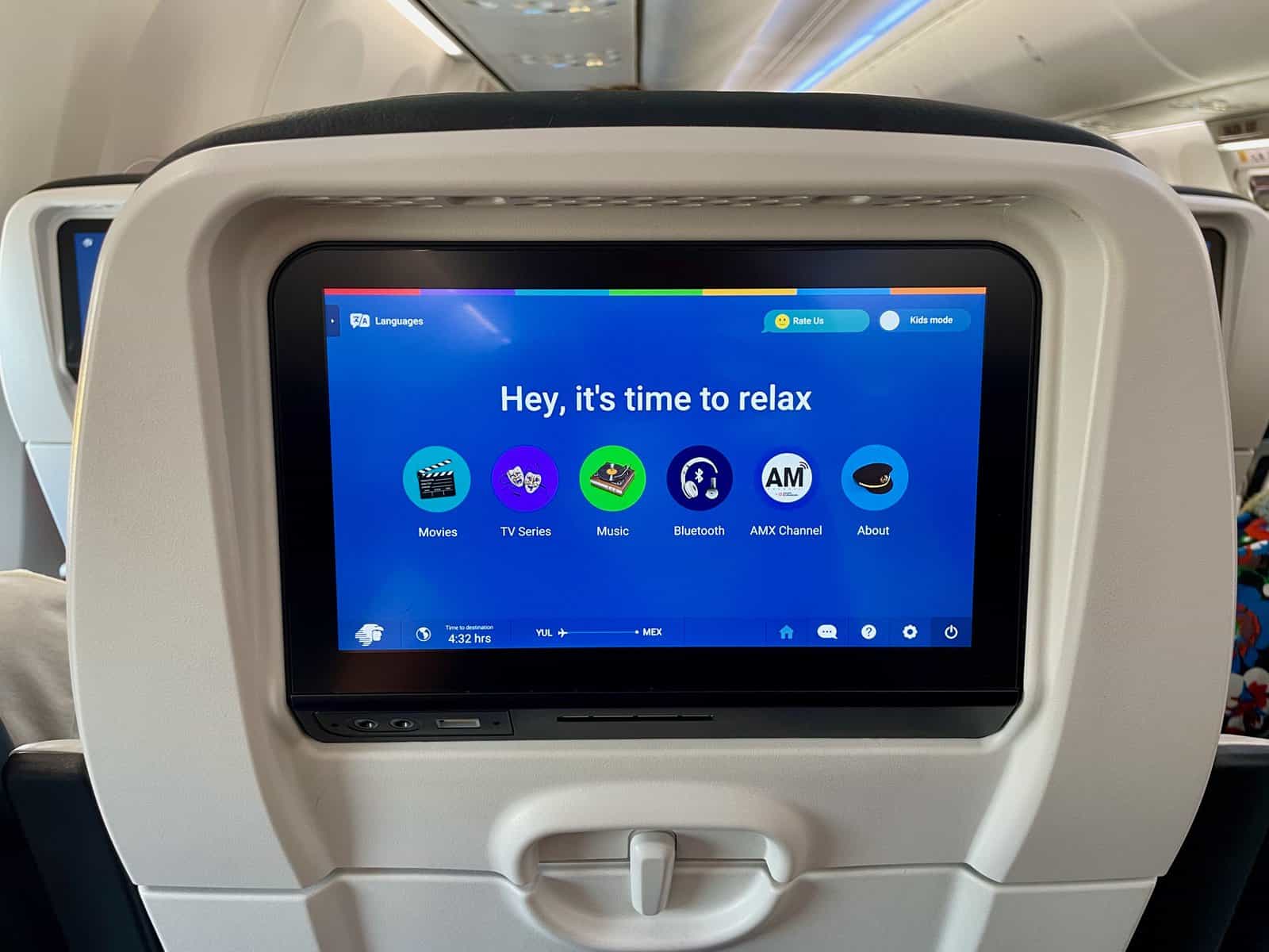 Review&nbsp;: Aeromexico 737-8 MAX/ 737-9 MAX Economy Class - Ecran film tv bluetooth-MaudeCarrier