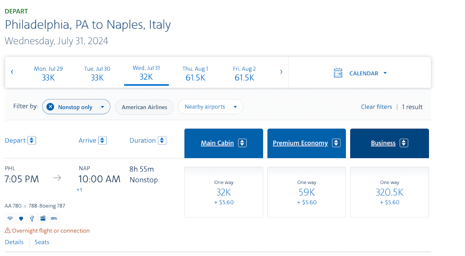 American Airlines&nbsp;: Summer 2024 Expansion and Booking Award flights - PHL NAP