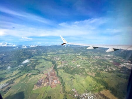 Vol au dessus Costa Rica Aeromexico - Crédit Maude Carrier