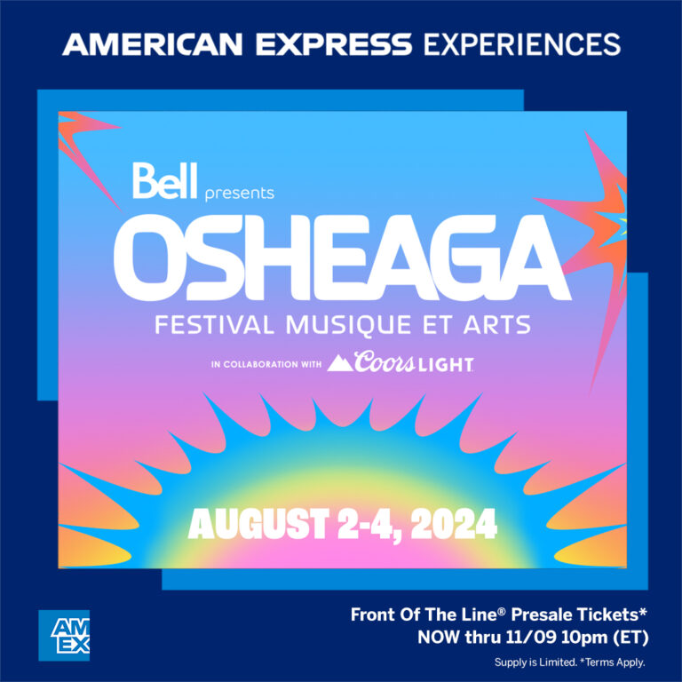 Osheaga 2024 Tickets presale with American Express Milesopedia