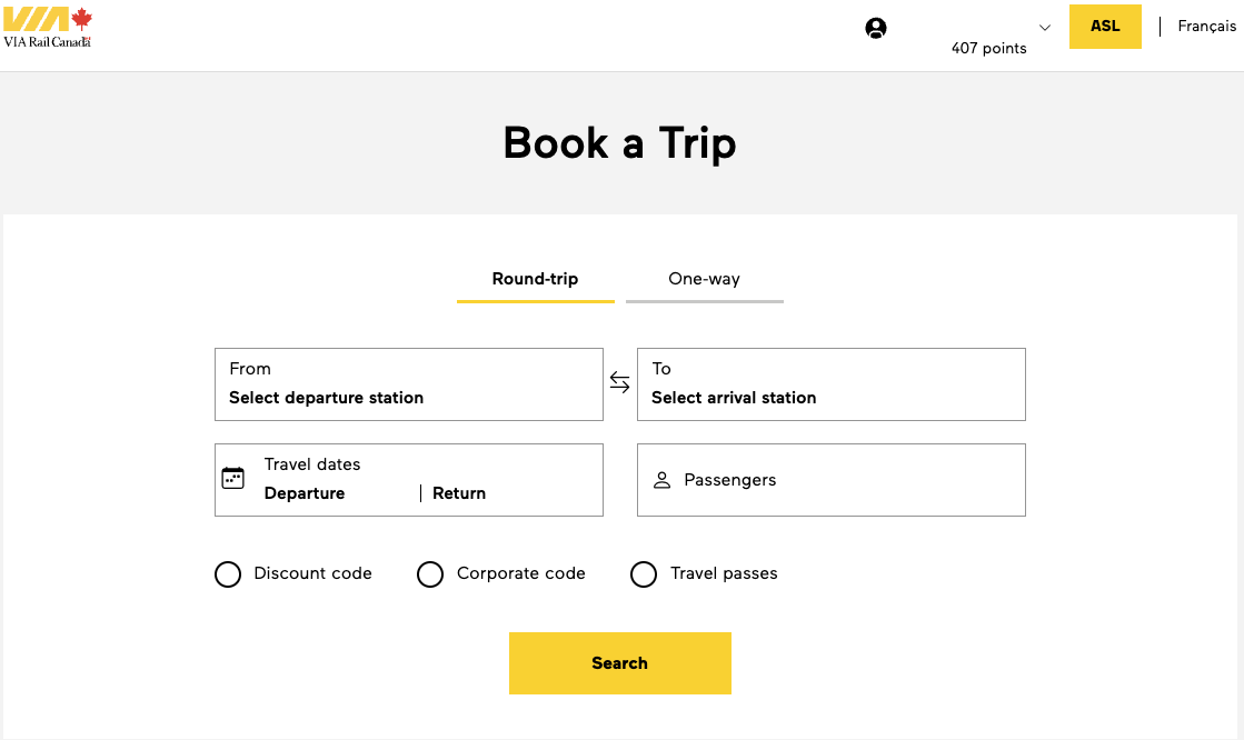 How to use your VIA Préférence points for a free VIA Rail ticket - Reserver un voyage via rail