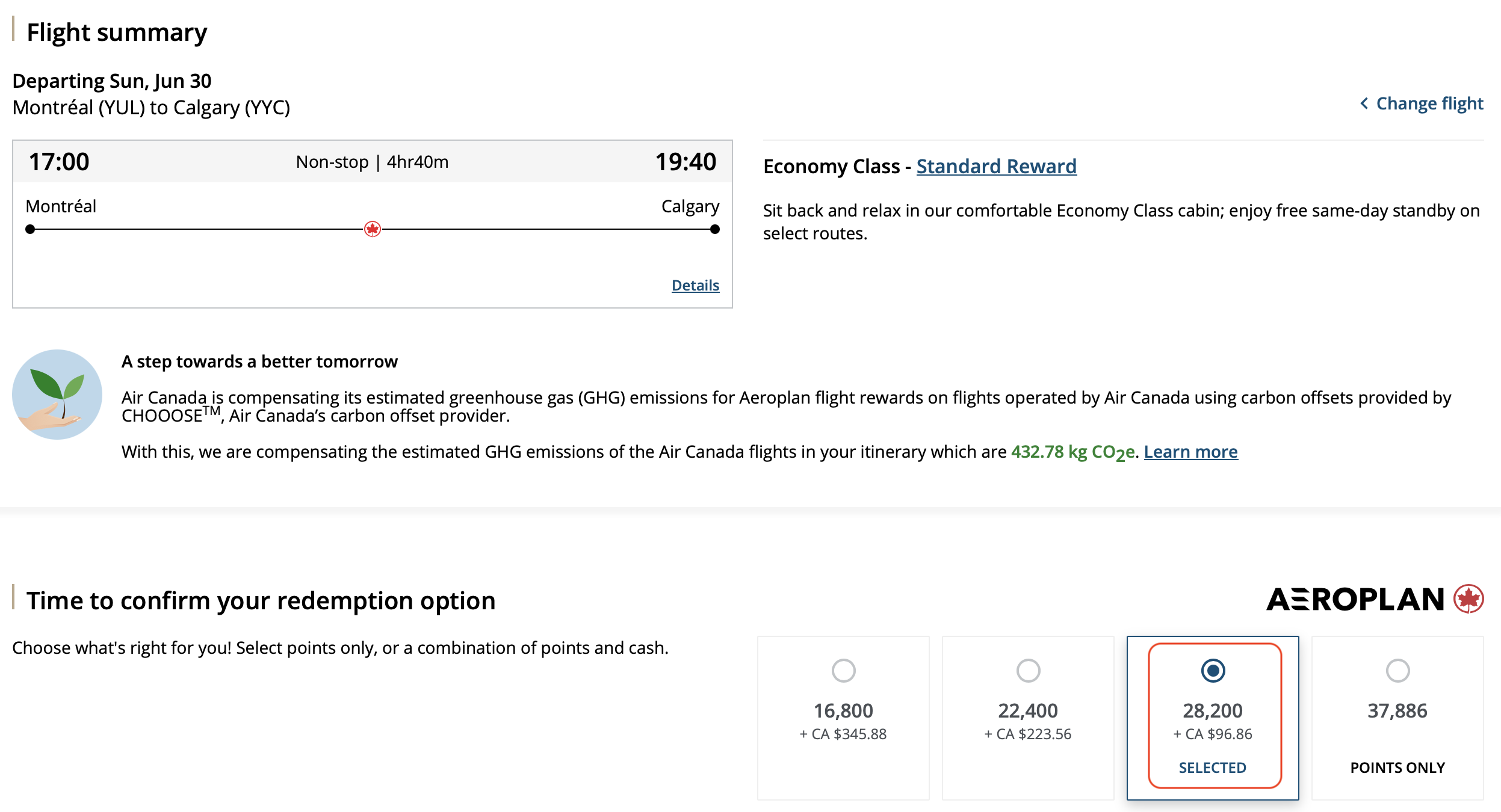 Aeroplan How to book a trip using your points Aeroplan - FR paiement