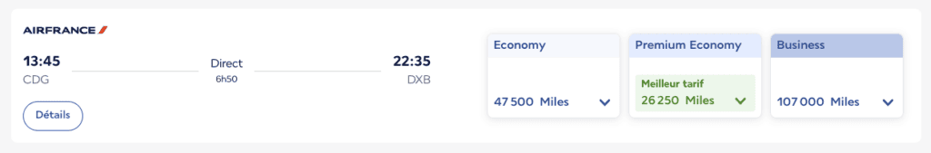 Vol aller/retour Dubai - Montréal en cabine Economy pour moins de 40 000 Flying Blue