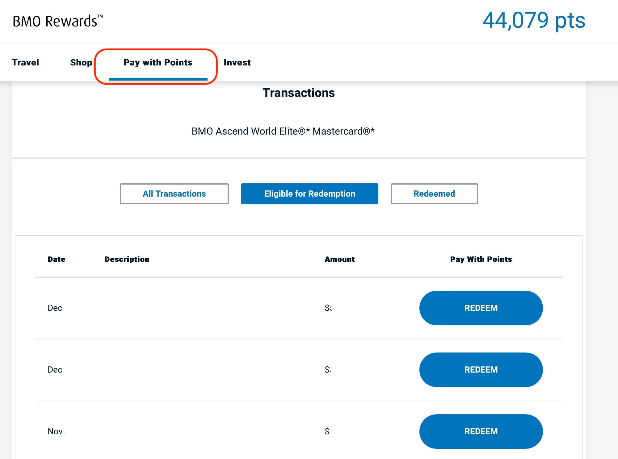 acorns how to use bmo