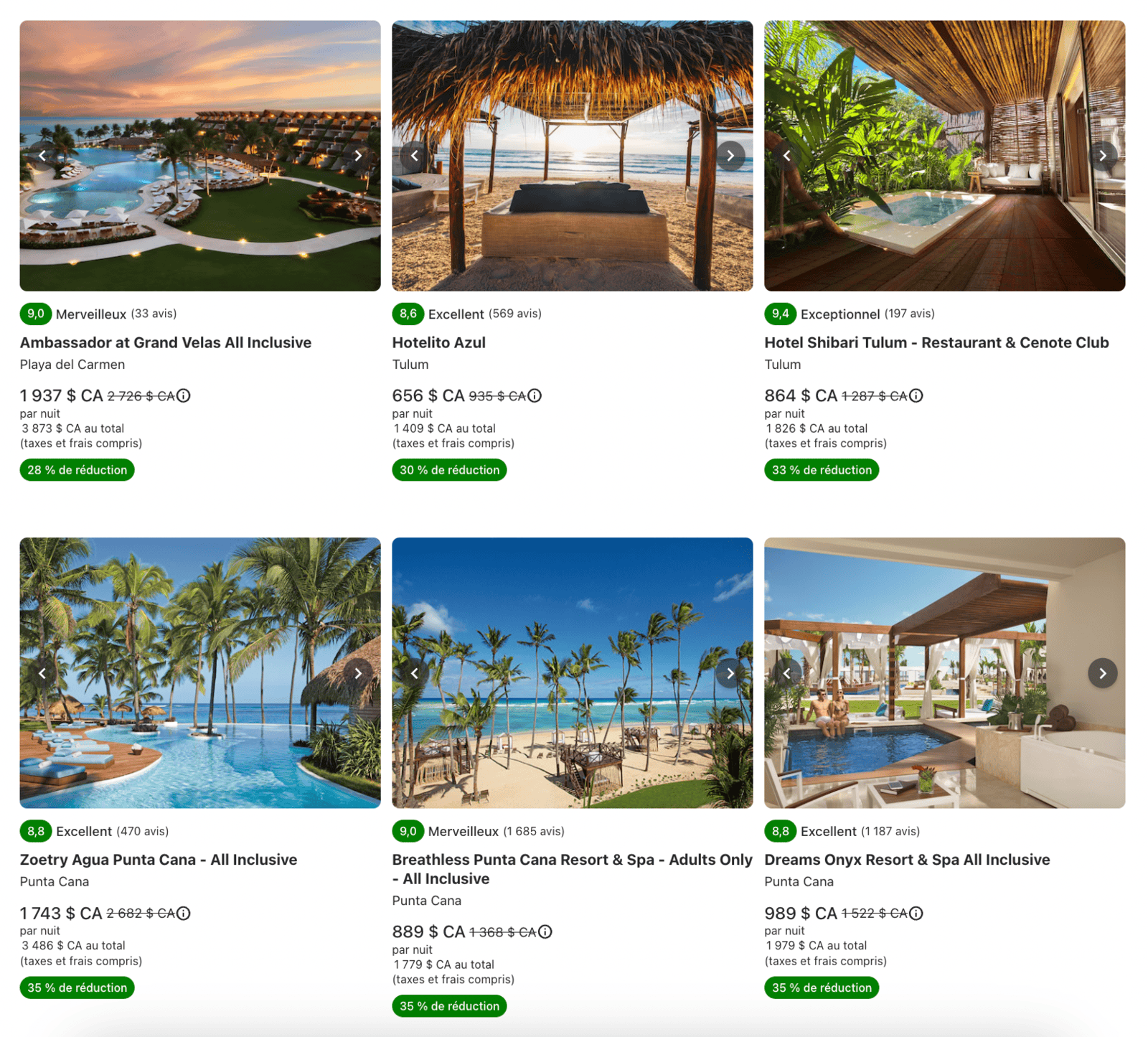 Voyage Scène+ par Expedia&nbsp;: plus de 25&nbsp;% de rabais sur certains hôtels - scene plus voyage promo mars fr