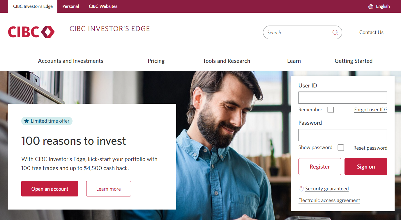 Evaluation of the CIBC Investor's Edge brokerage platform - 01. CIBC Investor's Edge