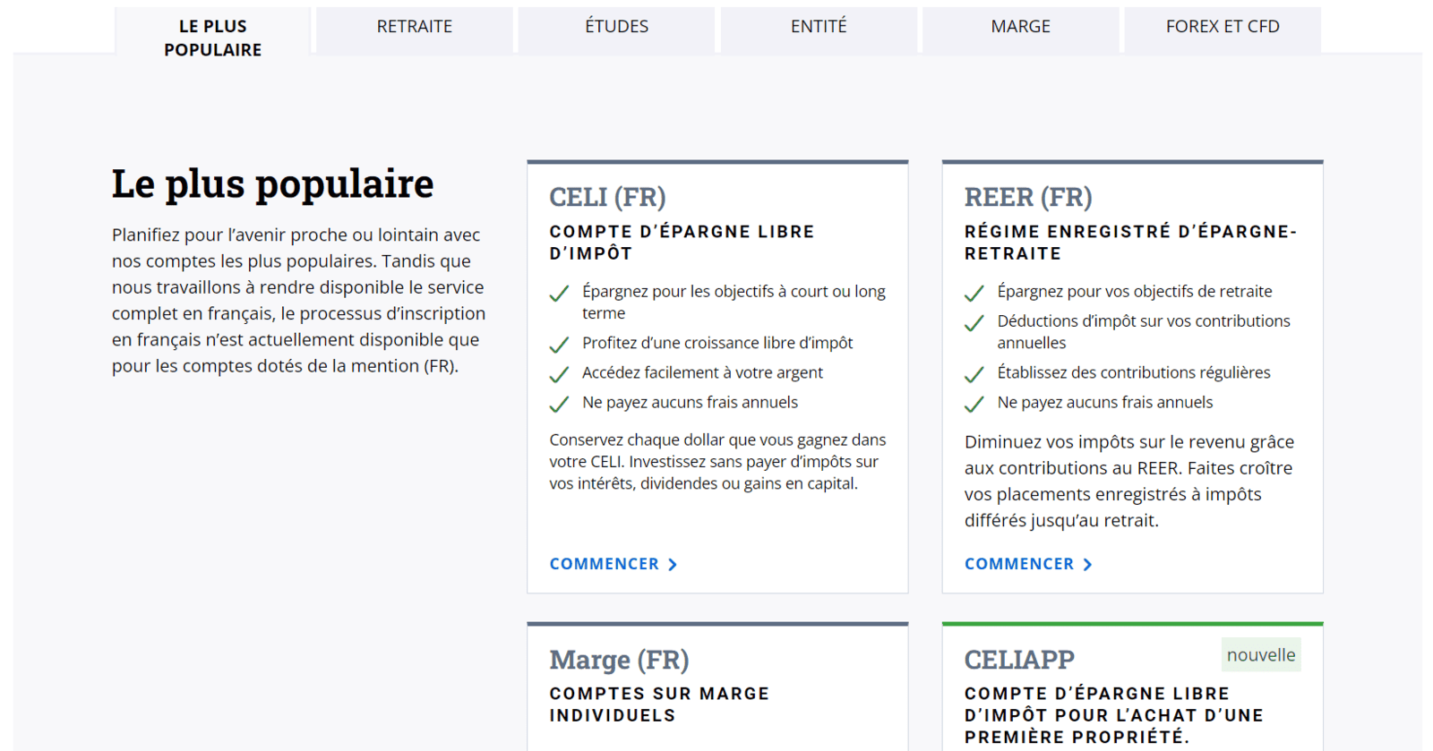 Évaluation de Questrade&nbsp;: société indépendante de courtage en ligne au Canada - 02. Questrade FR