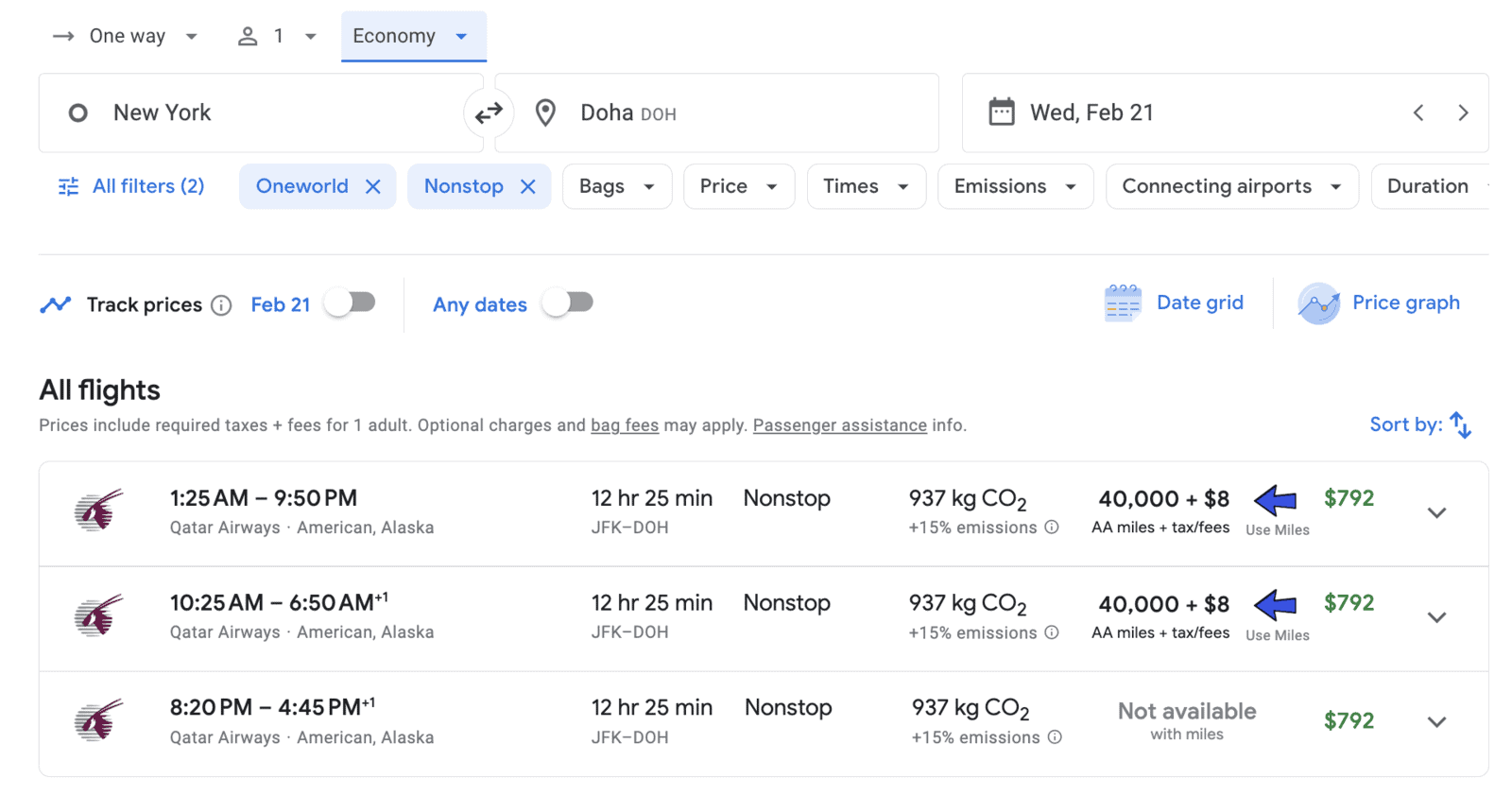 Google Flights: How to find the best flights and fares - AA-Avios 1