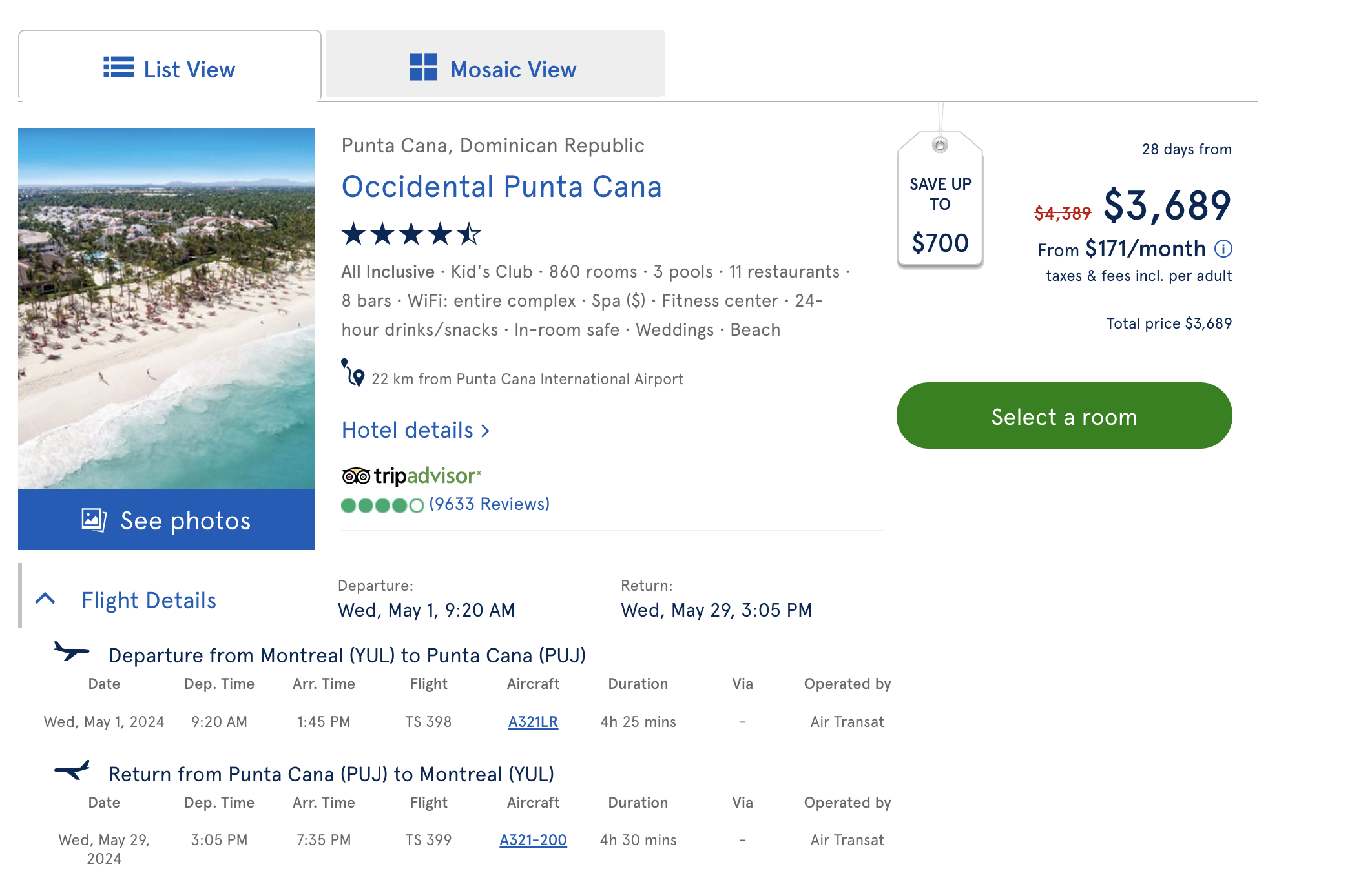 Transat: attractive destinations all year round - FR-forfait-hors-bureau-punta-cana