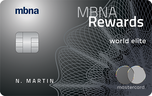mbna rewards world elite mastercard travel insurance